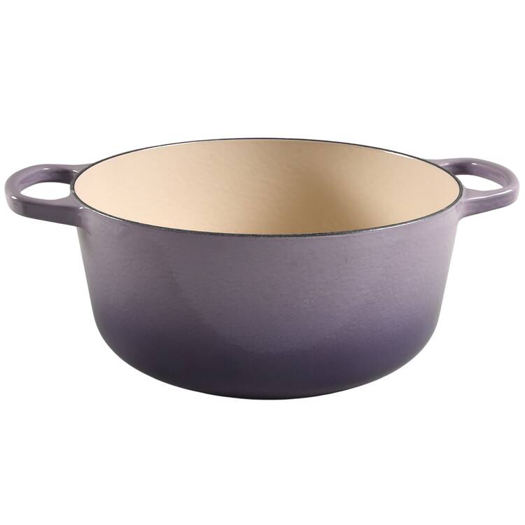 Provence, Bluebell Purple 5.5 Qt Cast Iron Dutch Oven No Lid