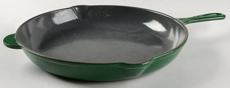 Emerald Green 11" Cast Iron Open Skillet
