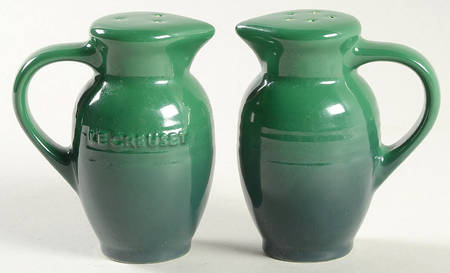 Emerald Green Handled Salt & Pepper Set