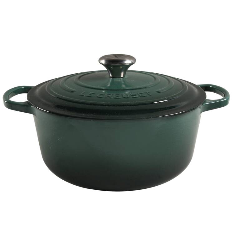 Emerald Green 5.5 Qt Cast Iron Dutch Oven & Lid