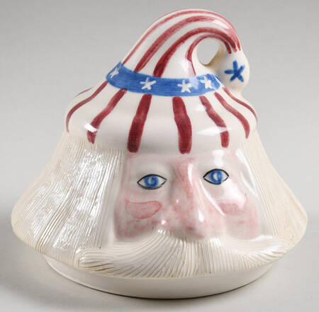 Santa Cookie Jars Lid for Figural Cookie Jar