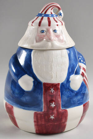 Santa Cookie Jars Figural Cookie Jar & Lid