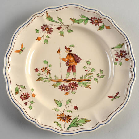 Moustiers Dinner Plate