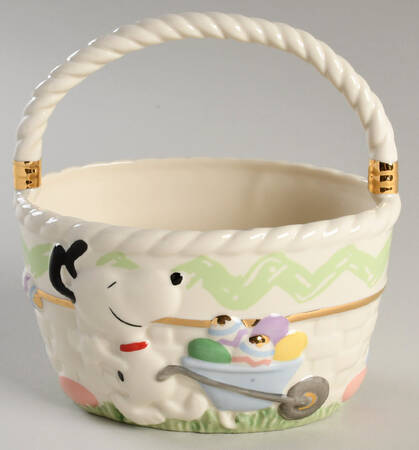 Snoopy Easter 6" Handled Basket