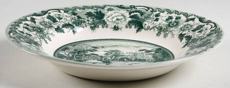 Belmont Green Rim Soup Bowl