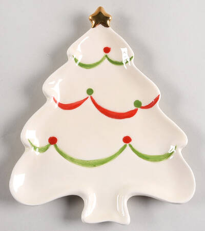 Santa's Holiday Journey Cookie Jar Set Santas Holiday Journey Snack Plate