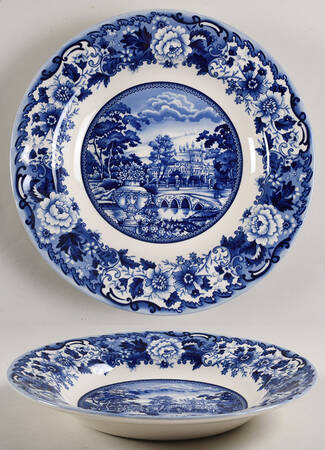 Belmont Dark Blue Large Rim Soup Bowl