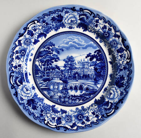 Belmont Dark Blue Dinner Plate