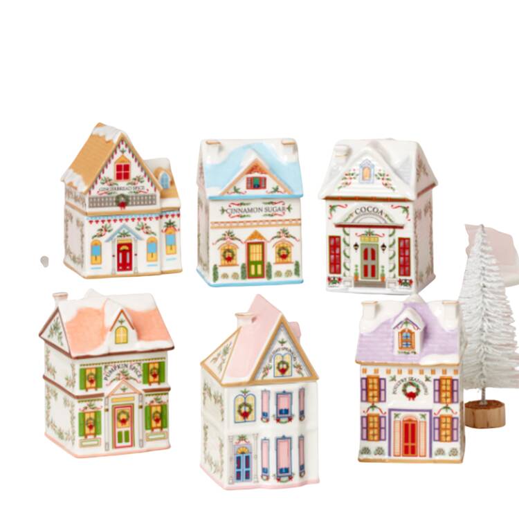 Lenox Village (2nd Edition) Christmas Spice Jars - Boxed Set of 6