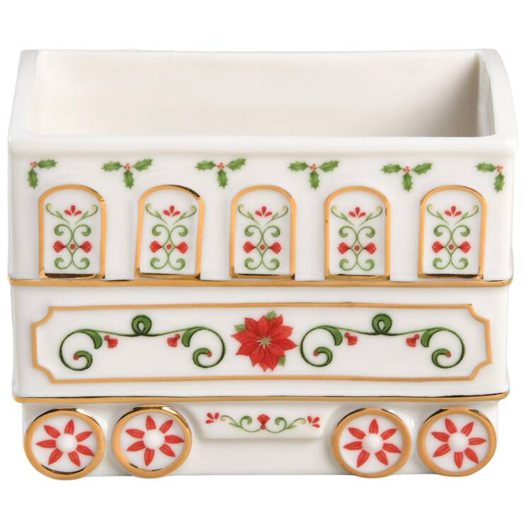 Lenox Village (2nd Edition) Caboose No Lid for Train Serving Set