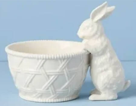 Wicker Creek Easter Figural Open Candy Dish