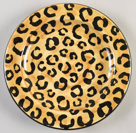 Leopard Print Salad Plate
