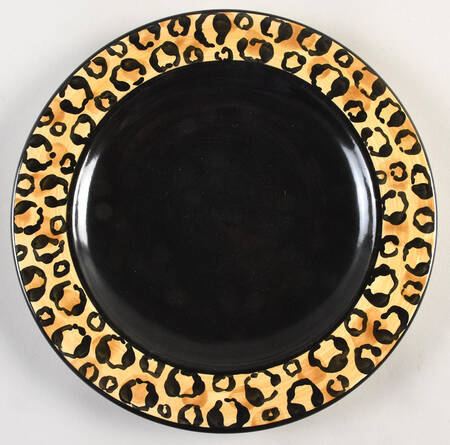 Leopard Print Dinner Plate