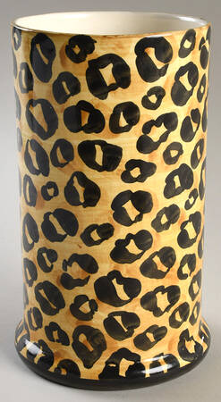 Leopard Print Large Canister No Lid