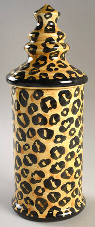 Leopard Print Large Canister & Lid