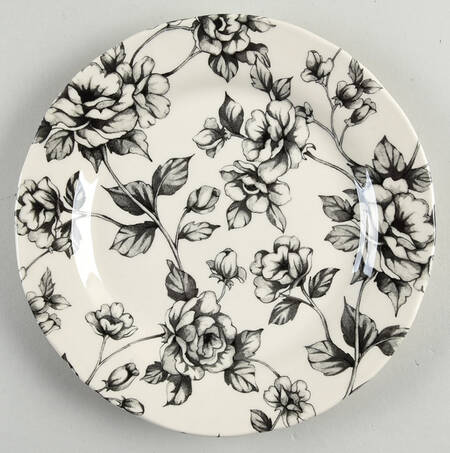 Buff Beauty Graphite Salad Plate