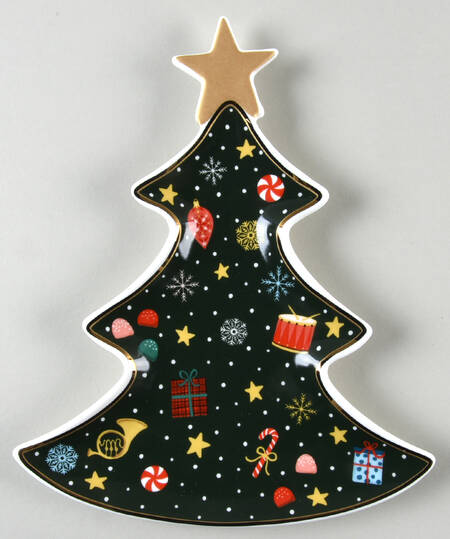 Nutcracker Ballet Figural Tree Open Candy Dish