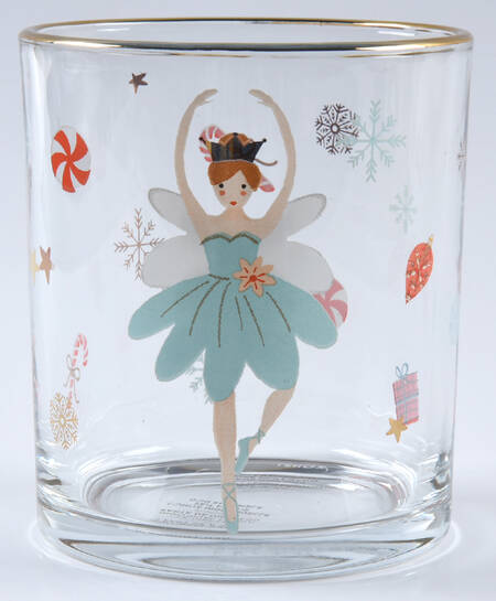 Nutcracker Ballet Glassware Double Old Fashioned
