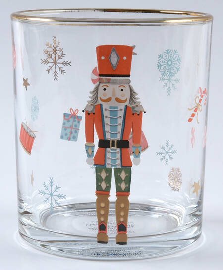 Nutcracker Ballet Glassware Double Old Fashioned