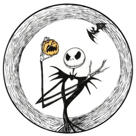 Nightmare Before Christmas Accent Salad Plate