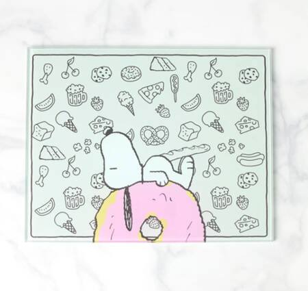 Chef Snoopy 13" Glass Prep Board