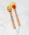 Chef Snoopy Silicone & Wood Spatula - Set of 2 (Motif 7 & Motif 8)