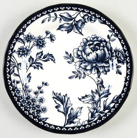 Aster Blue Salad Plate by Legend (Britsh Heritage)