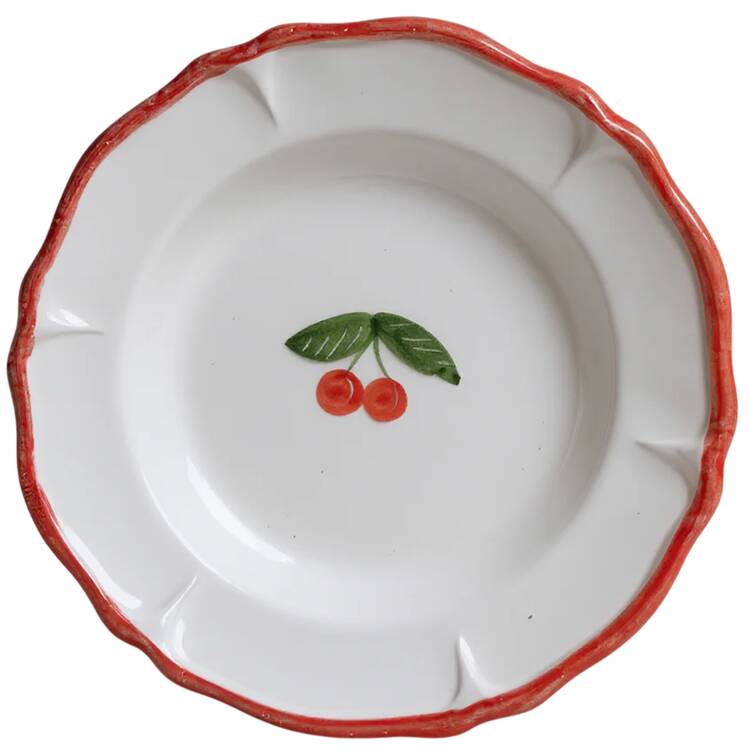 Marostica (Cherry) 9" Individual Pasta Bowl