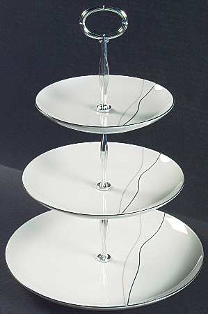 Threads 13 7/8"-14 1/4" 3-Tiered Serving Tray(DP,SP,BB) HC