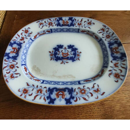 8667-B467 15" Oval Serving Platter