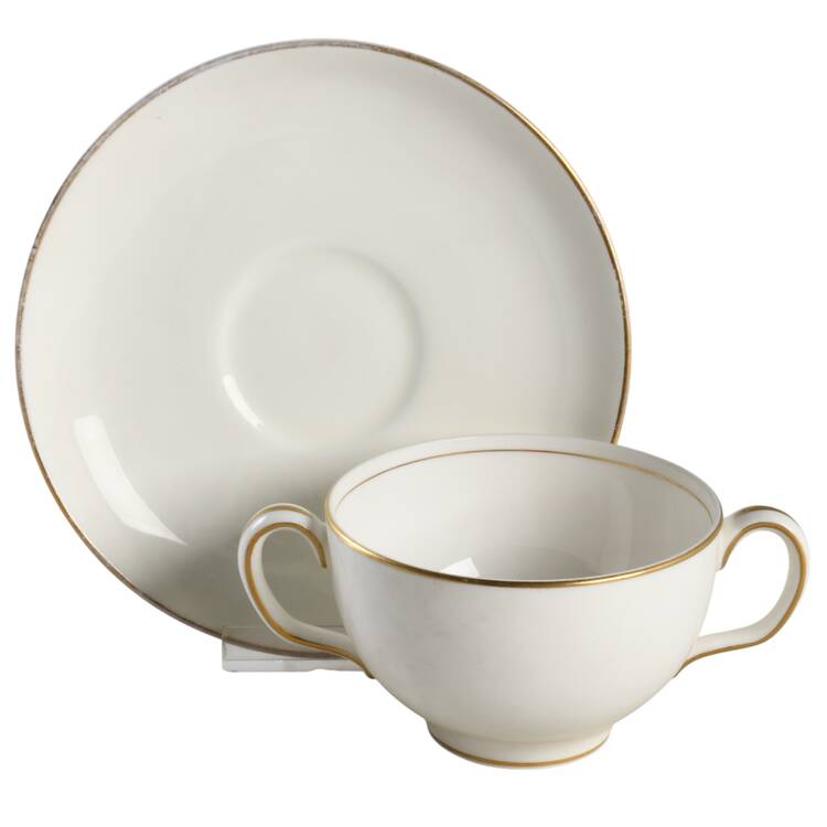 8740 Flat Bouillon Cup & Saucer