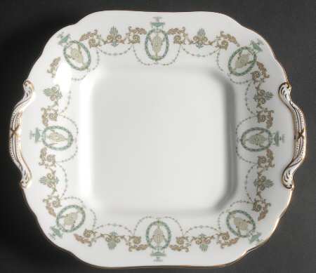 Adam Square Handled Cake Plate