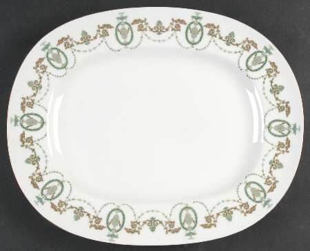 Adam 13" Oval Serving Platter