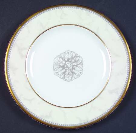 Alabaster & Gold Accent Bread & Butter Plate