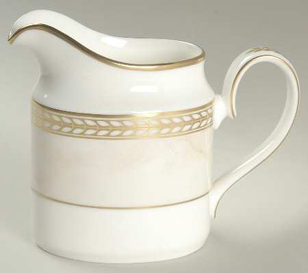 Alabaster & Gold Creamer