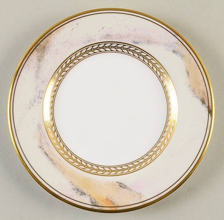 Alabaster & Gold Bread & Butter Plate