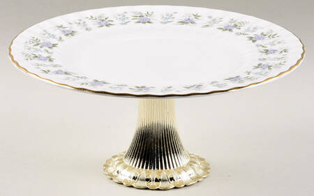Alpine Spring Cake Stand with 4"-5" Metal Pedestal  Hc