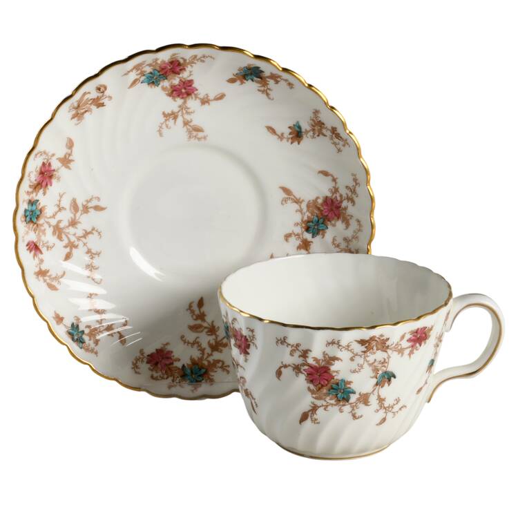 Ancestral (GLOBE BACKSTAMP) Oversized Cup & Saucer Set
