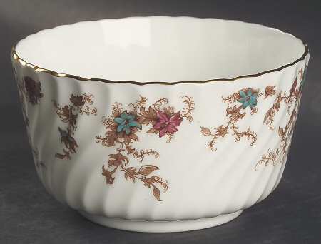 Ancestral (GLOBE BACKSTAMP) Cranberry Bowl