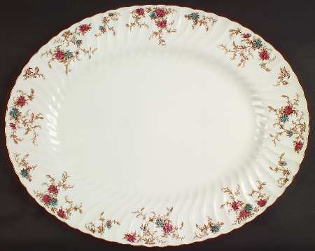 Ancestral (GLOBE BACKSTAMP) 18" Oval Serving Platter