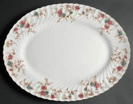 Ancestral (GLOBE BACKSTAMP) 15" Oval Serving Platter