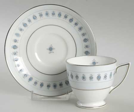 Ancient Lights Footed Demitasse Cup & Saucer Set