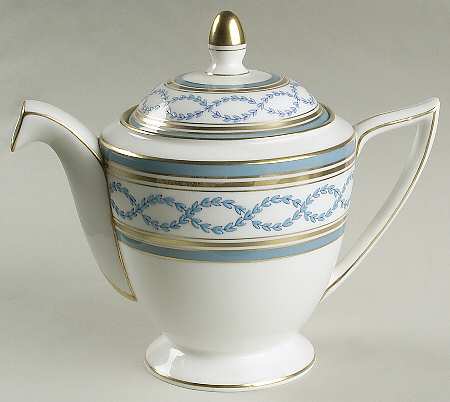 Antoinette Aqua Teapot & Lid