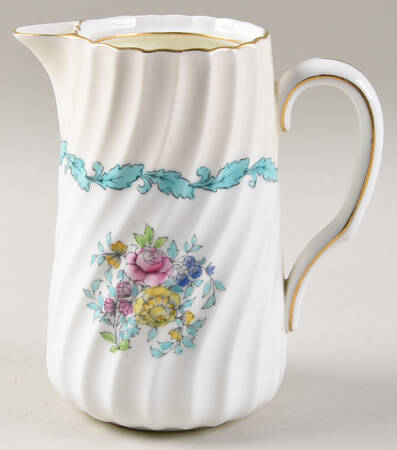 Ardmore Ivory and Turquoise Creamer No Lid