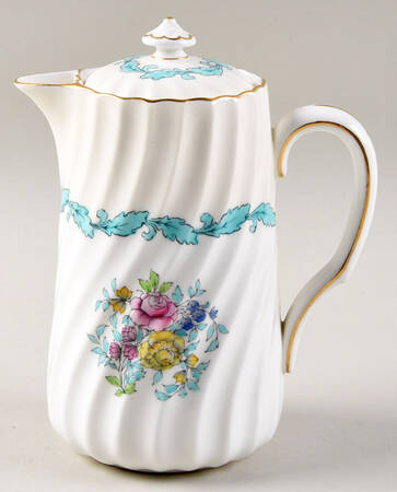 Ardmore Ivory and Turquoise Creamer & Lid