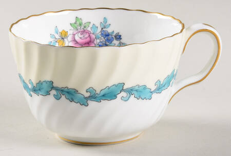 Ardmore Ivory and Turquoise Flat Cup