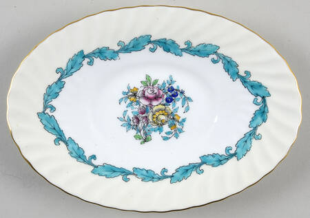Ardmore Ivory and Turquoise Underplate for Gravy Boat