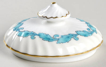 Ardmore Ivory and Turquoise Lid for Sugar Bowl