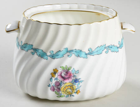 Ardmore Ivory and Turquoise Sugar Bowl No Lid