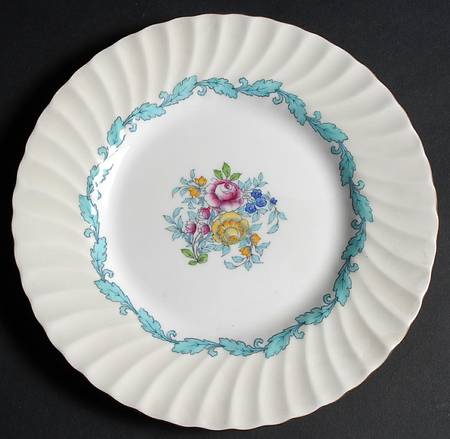 Ardmore Ivory and Turquoise Luncheon Plate